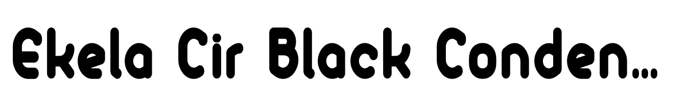 Ekela Cir Black Condensed